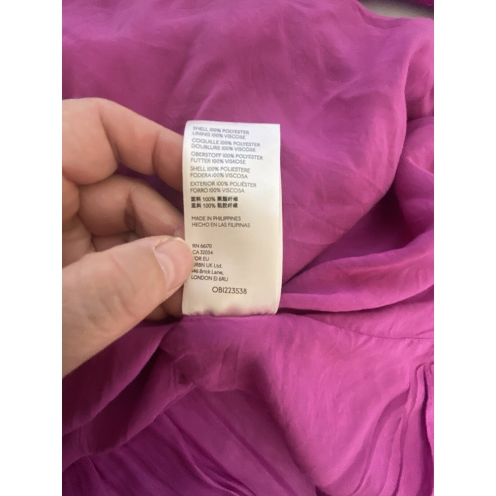 Anthropologie Tunic Dress Women's Size Small Giulia Fushia Pink Swing Dress Boho - Picture 7 of 7